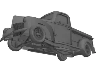 Ford Pickup Street Road (1940) 3D Model preview