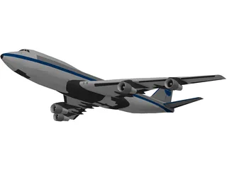 Boeing 747 3D Model preview