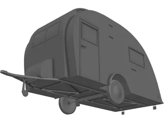 Carlight Caravan 3D Model preview