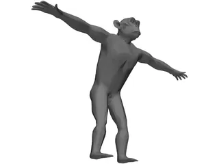 Chimpanzee 3D Model preview