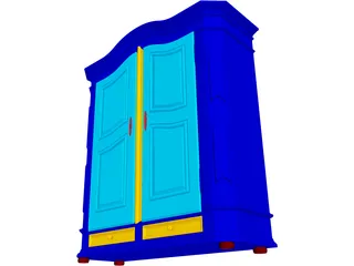 Constanza Armoire 3D Model preview