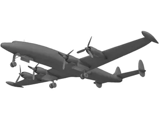 Lockheed C-121 Constellation 3D Model preview