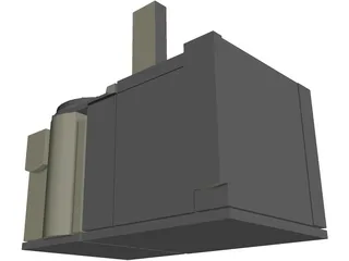 Agilent 7890A GCMS 3D Model preview