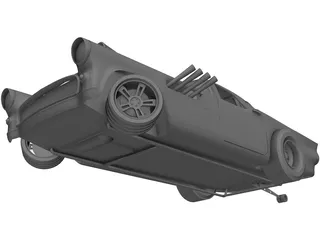 Ford Thunderbird Dragster 3D Model preview
