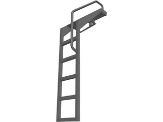 F-16 Crew Ladder 3D Model preview