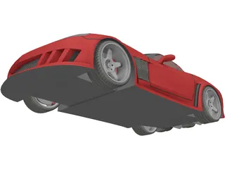 Chevrolet Corvette C6 [Tuned] 3D Model preview