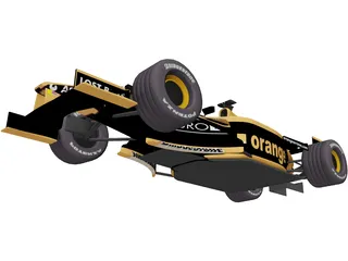 F1 Arrows 2001 3D Model preview