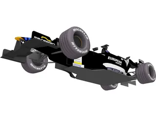 F1 Minardi 2001 3D Model preview