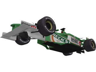 F1 Jaguar 3D Model preview