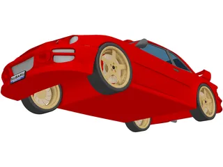 Subaru Impreza [Tuned] 3D Model preview
