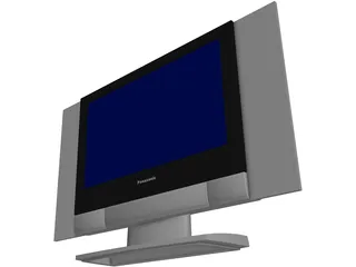 Panasonic Flat TV 3D Model preview