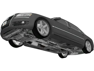 Audi A8L 6.0 W12 Quattro (2004) 3D Model preview
