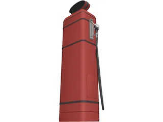Gas Pump Old 3D Model preview