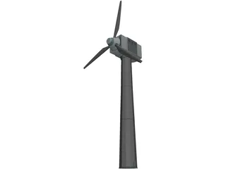 Wind Turbine 3D Model preview
