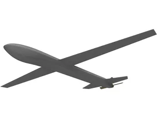 Eagle Airplane 3D Model preview