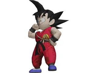 Goku 3D Model preview