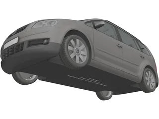 Volkswagen Touran (2003) 3D Model preview