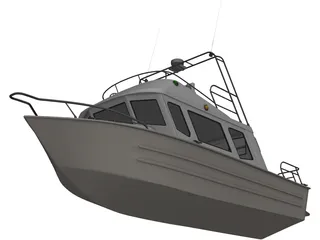 Fishing Boat 3D Model preview
