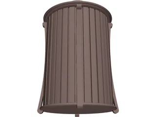 Trash Receptacle 3D Model preview