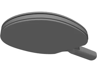 Ping Pong Paddle 3D Model preview