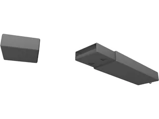 LG USB Drive 3D Model preview