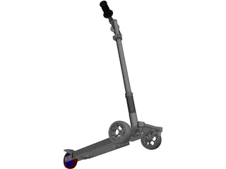 Scooter Skate 3D Model preview