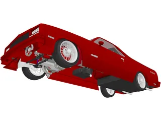 Chevrolet El Camino (1984) 3D Model preview