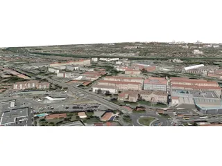 Toulouse City (France) [Part 1/4] 3D Model preview