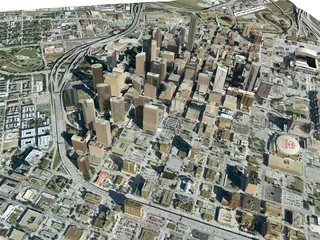 Houston City 3D Model preview