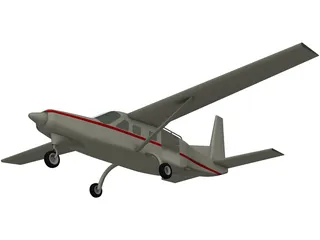 Cessna 675 Skydiver Equipped N9641P 3D Model preview
