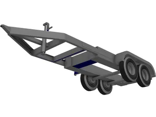 Trailer 160 Gallon Tank 3D Model preview