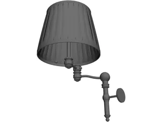 Classic Wall Lamp 3D Model preview