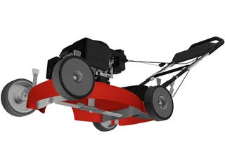 Push Lawn Mower 3D Model preview