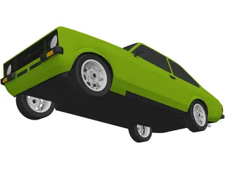 Ford Escort MK2 3D Model preview