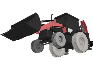 Wheel Loader 3D Model preview