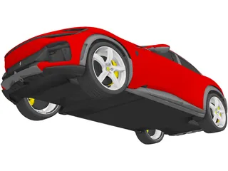 Ferrari Purosangue (2022) 3D Model preview
