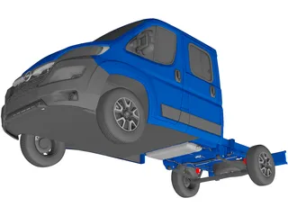 Opel Movano Van Chassis (2022) 3D Model preview