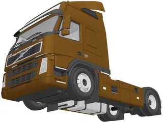 Volvo FM 4x2 (2010) 3D Model preview