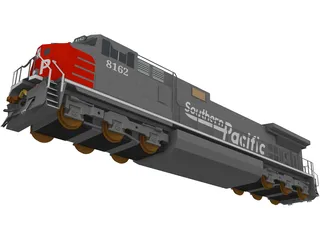 Southern Pacific C44-9W 3D Model preview