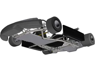 Go Kart 3D Model preview