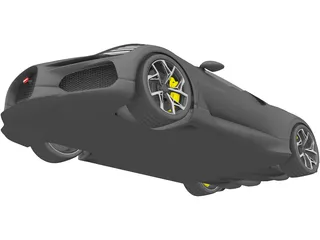 Bugatti W16 Mistral (2024) 3D Model preview