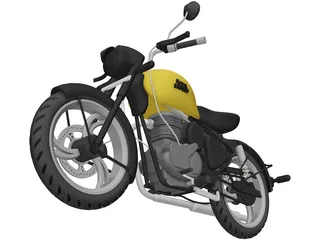 Royal Enfield Classic 350 3D Model preview