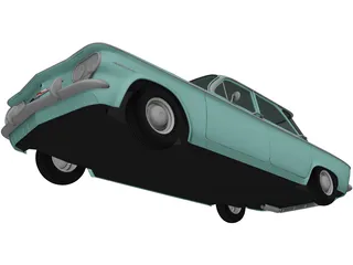 Chevrolet Corvair Sedan (1960) 3D Model preview