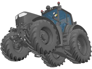 John Deere 6195M 3D Model preview