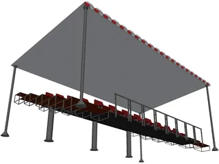 Tribune 3D Model preview