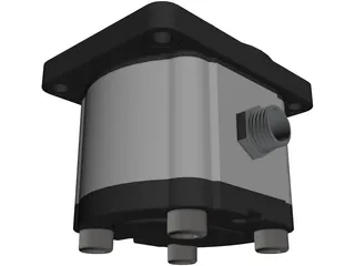 Hydraulic Gear Pump 3D Model preview