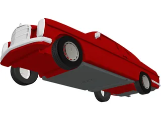 Mercedes-Benz 230 [W114] (1968) 3D Model preview