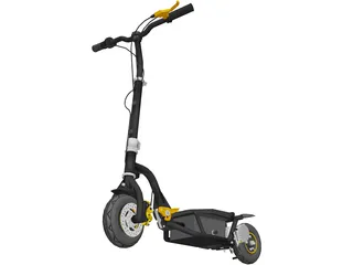 Electric Scooter 3D Model preview