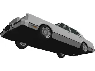 Lincoln Town Car (1989) 3D Model preview