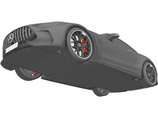 Mercedes-AMG GT Coupe (2024) 3D Model preview